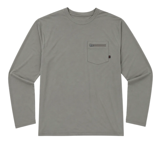 Mayfly Bamboo Long Sleeve Tee - Brown Gobbler