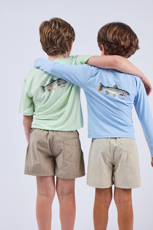 Tidal Tech Tee - Light Lichen Rainbow Trout