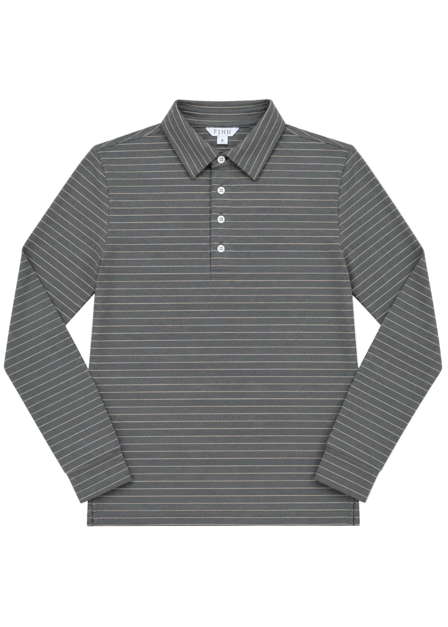 Mariner Long Sleeve Polo - Greystone