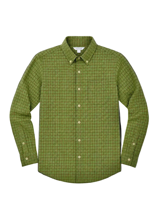Pierfront Performance Buttondown - Evergreen Plaid