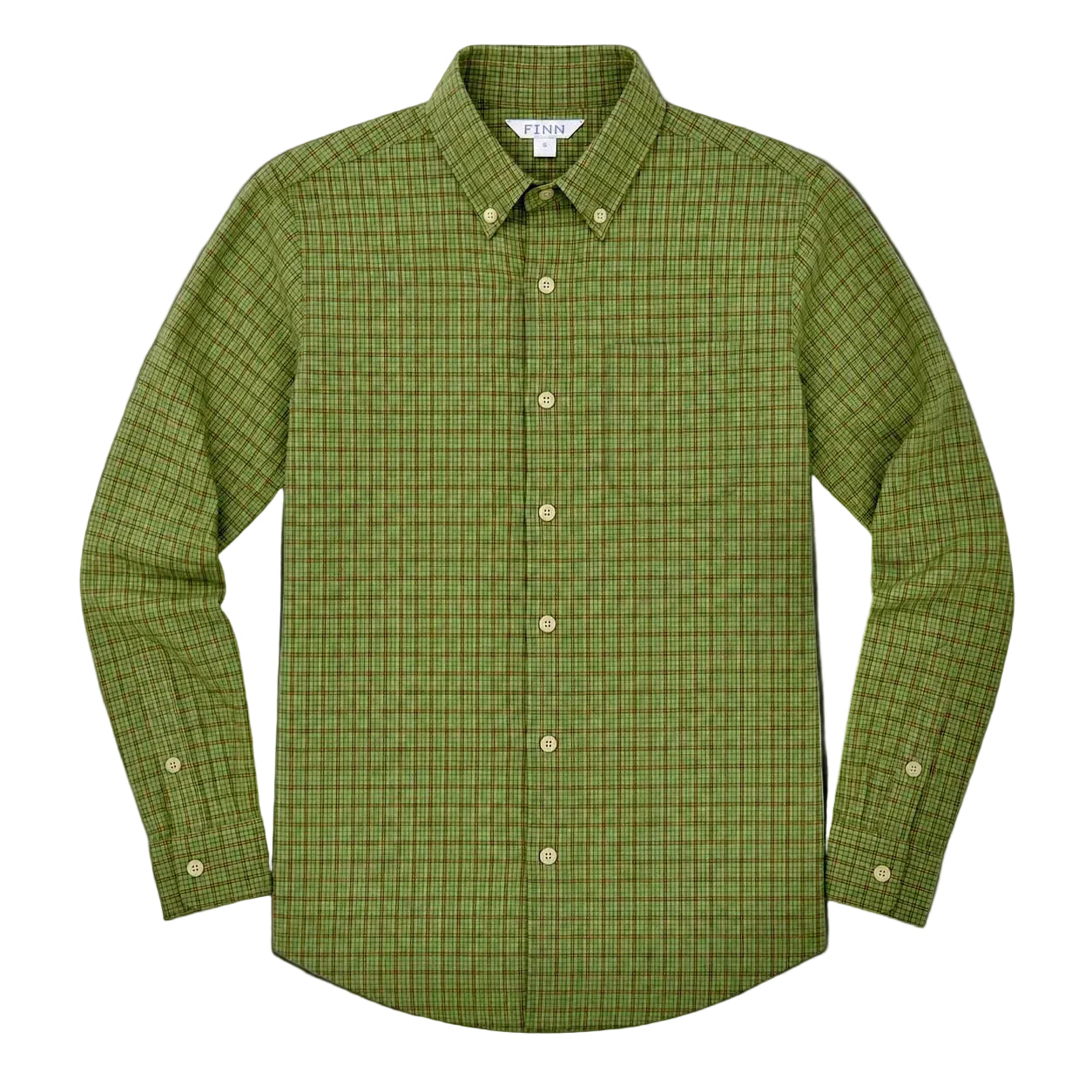 Pierfront Performance Buttondown - Evergreen Plaid