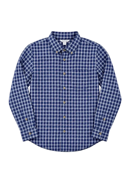 Pierfront Buttondown - Pelagic Plaid