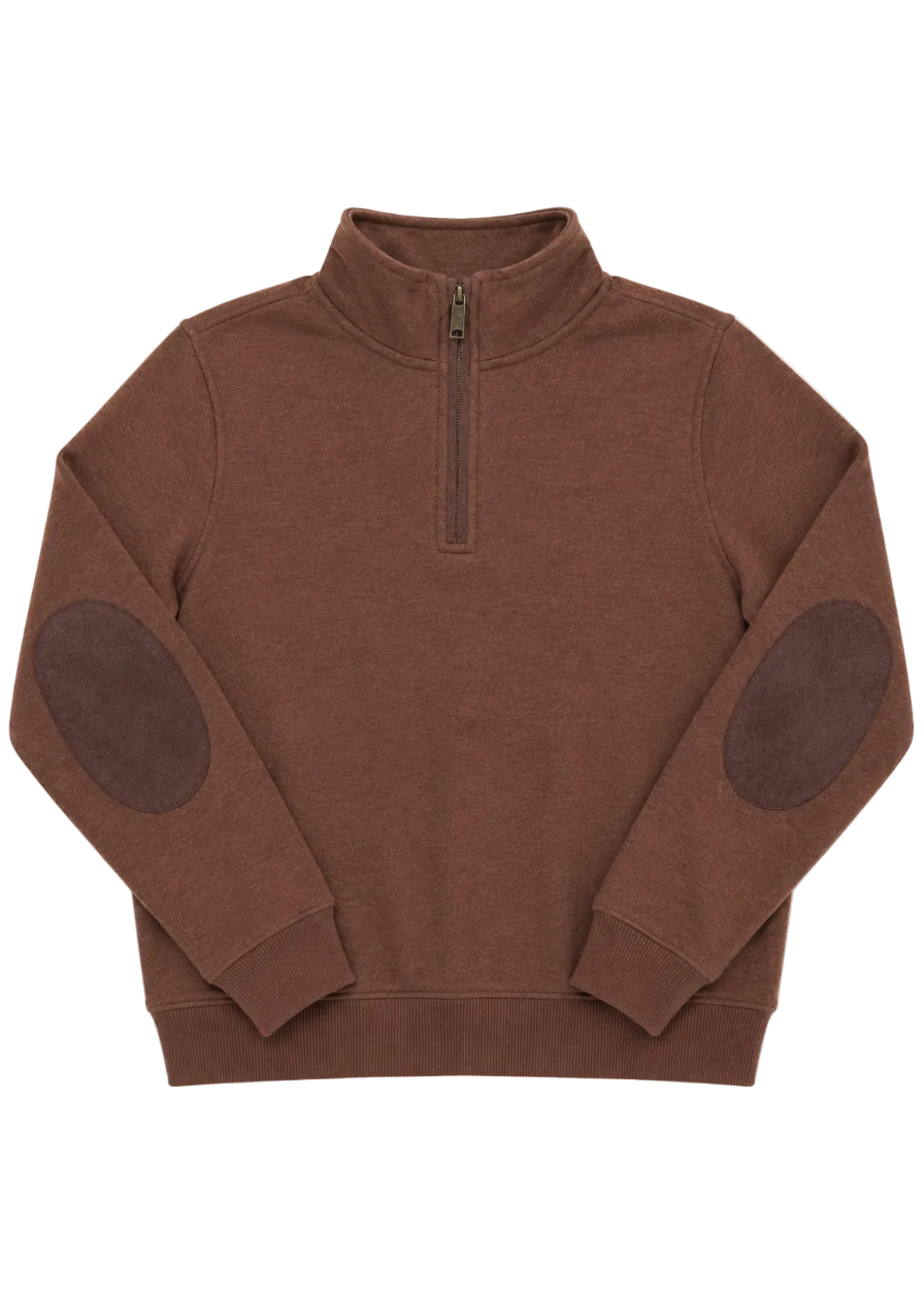 Alder Quarter-Zip - Saddle Brown