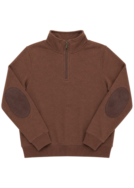 Alder Quarter-Zip - Saddle Brown