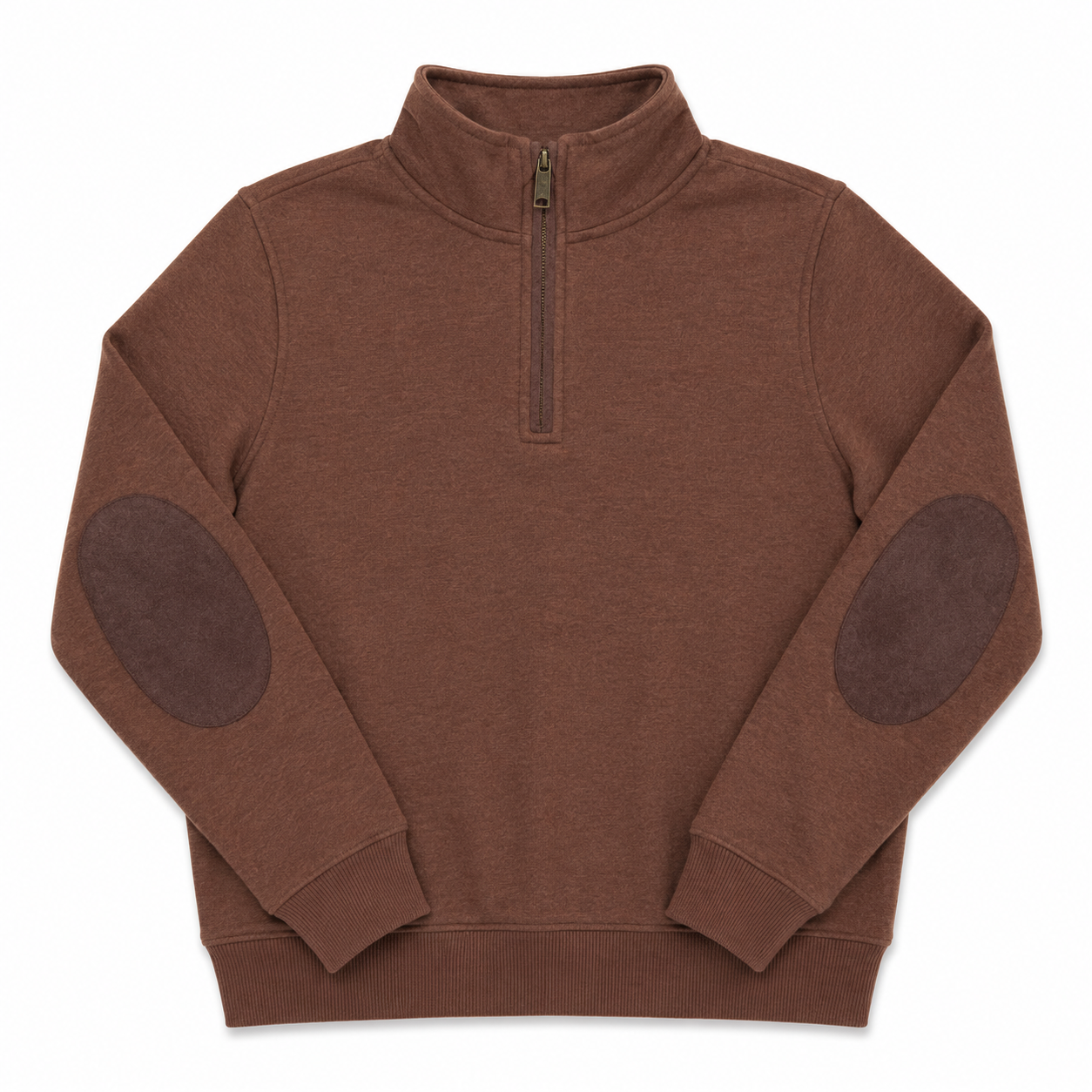 Alder Quarter-Zip - Saddle Brown