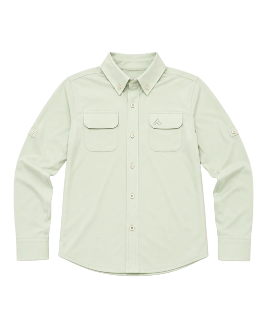 Back Cast Button Down - Seafoam