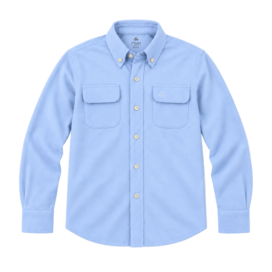 Back Cast Button Down - Pelagic Blue