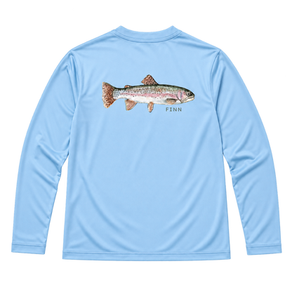 Tidal Tech Tee Long Sleeve - Flats Blue Rainbow Trout