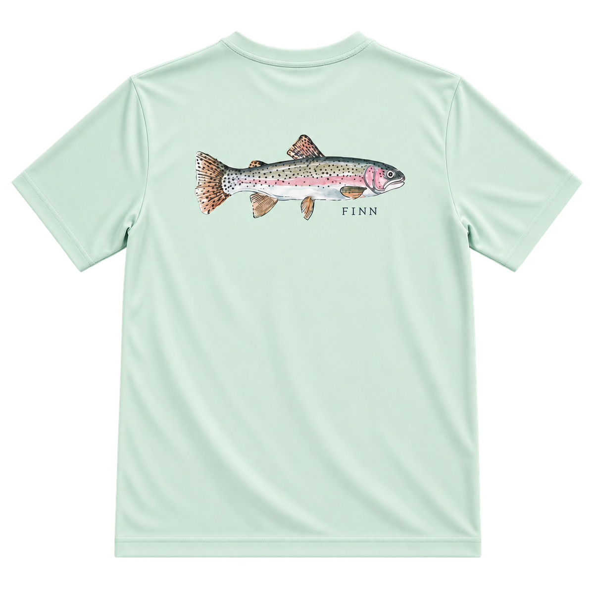 Tidal Tech Tee -  Light Lichen Rainbow Trout
