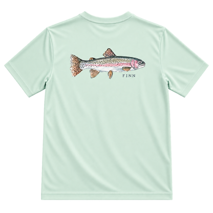Tidal Tech Tee -  Light Lichen Rainbow Trout