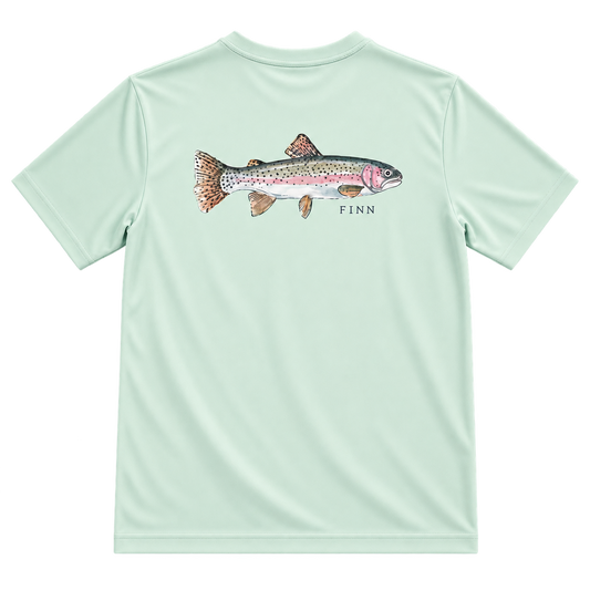 Tidal Tech Tee -  Light Lichen Rainbow Trout