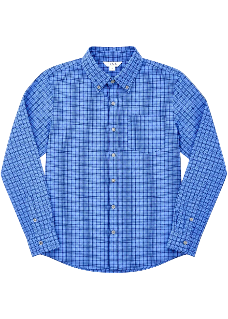 Pierfront Performance Buttondown - Bayline Plaid