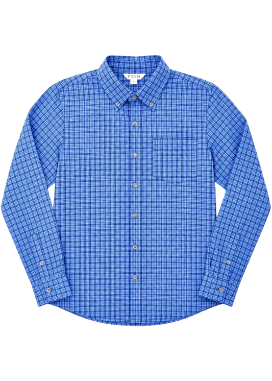 Pierfront Performance Buttondown - Bayline Plaid