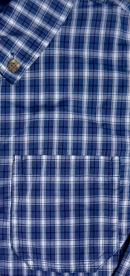 Pierfront Buttondown - Pelagic Plaid