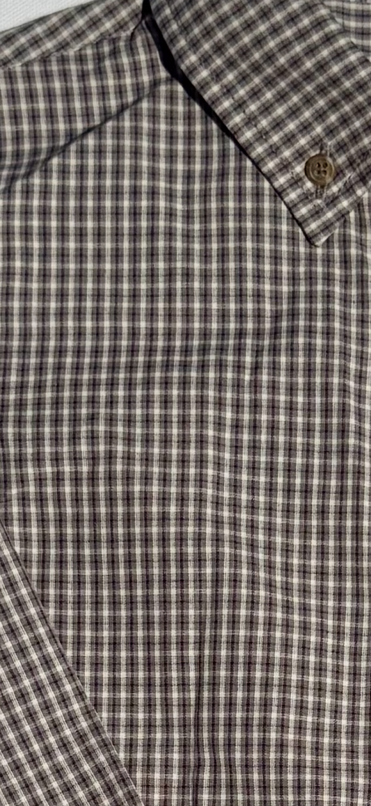 Pierfront Buttondown - Ironwood Check