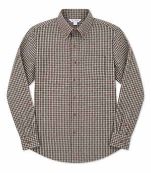 Pierfront Buttondown - Ironwood Check