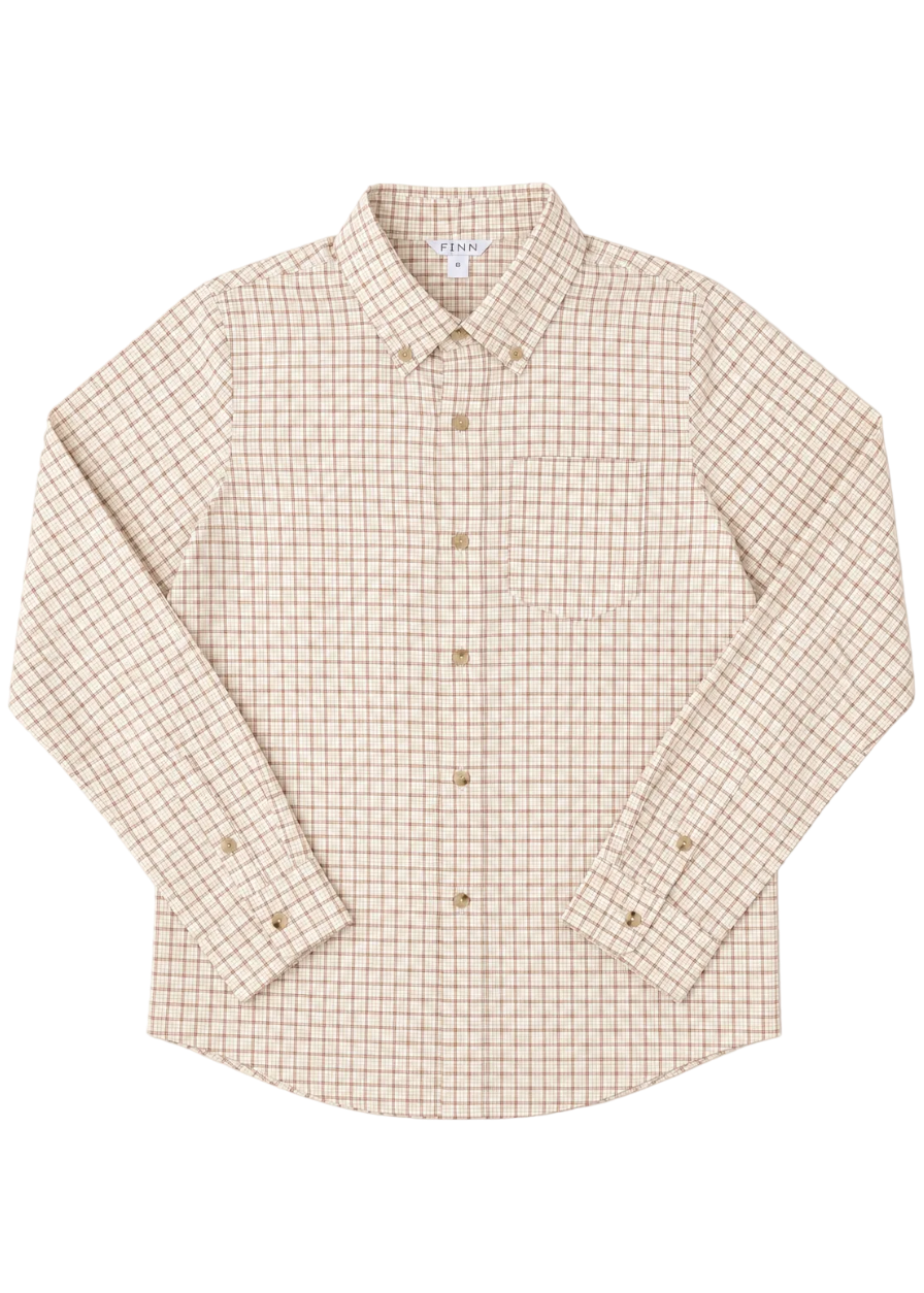 Pierfront Performance Buttondown - Buckskin Plaid