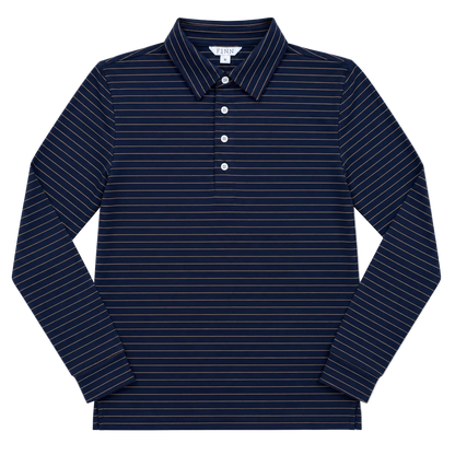 Mariner Long Sleeve Polo - Wharf Blue