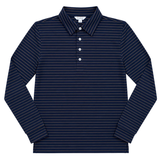 Mariner Long Sleeve Polo - Wharf Blue