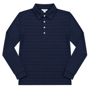 Mariner Long Sleeve Polo - Wharf Blue