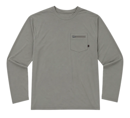 Mayfly Bamboo Long Sleeve Tee - Brown Gobbler