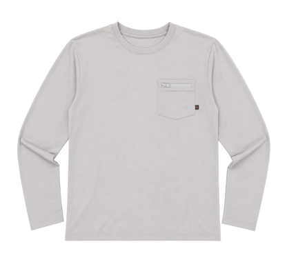 Mayfly Bamboo Long Sleeve Tee - Anchor