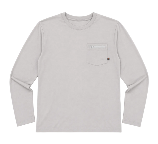Mayfly Bamboo Long Sleeve Tee - Anchor