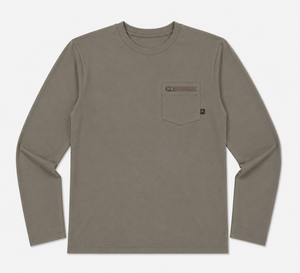 Mayfly Bamboo Long Sleeve Tee - Lab Brown
