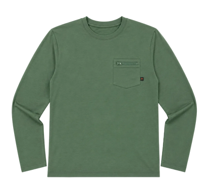 Mayfly Bamboo Long Sleeve Tee - Moose
