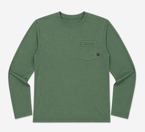 Mayfly Bamboo Long Sleeve Tee - Moose