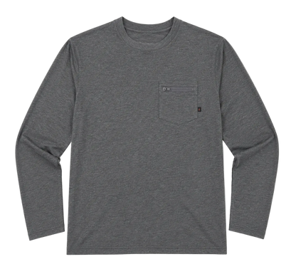 Mayfly Bamboo Long Sleeve Tee - Heather Grey