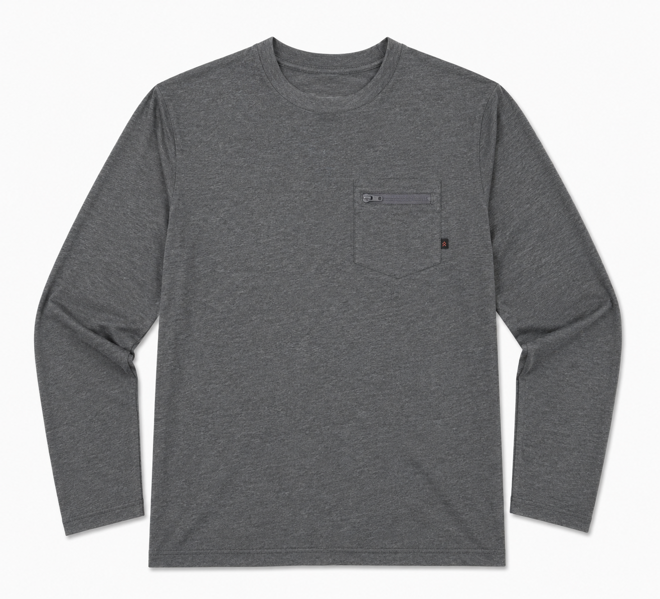 Mayfly Bamboo Long Sleeve Tee - Heather Grey