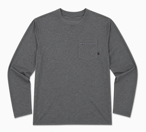 Mayfly Bamboo Long Sleeve Tee - Heather Grey