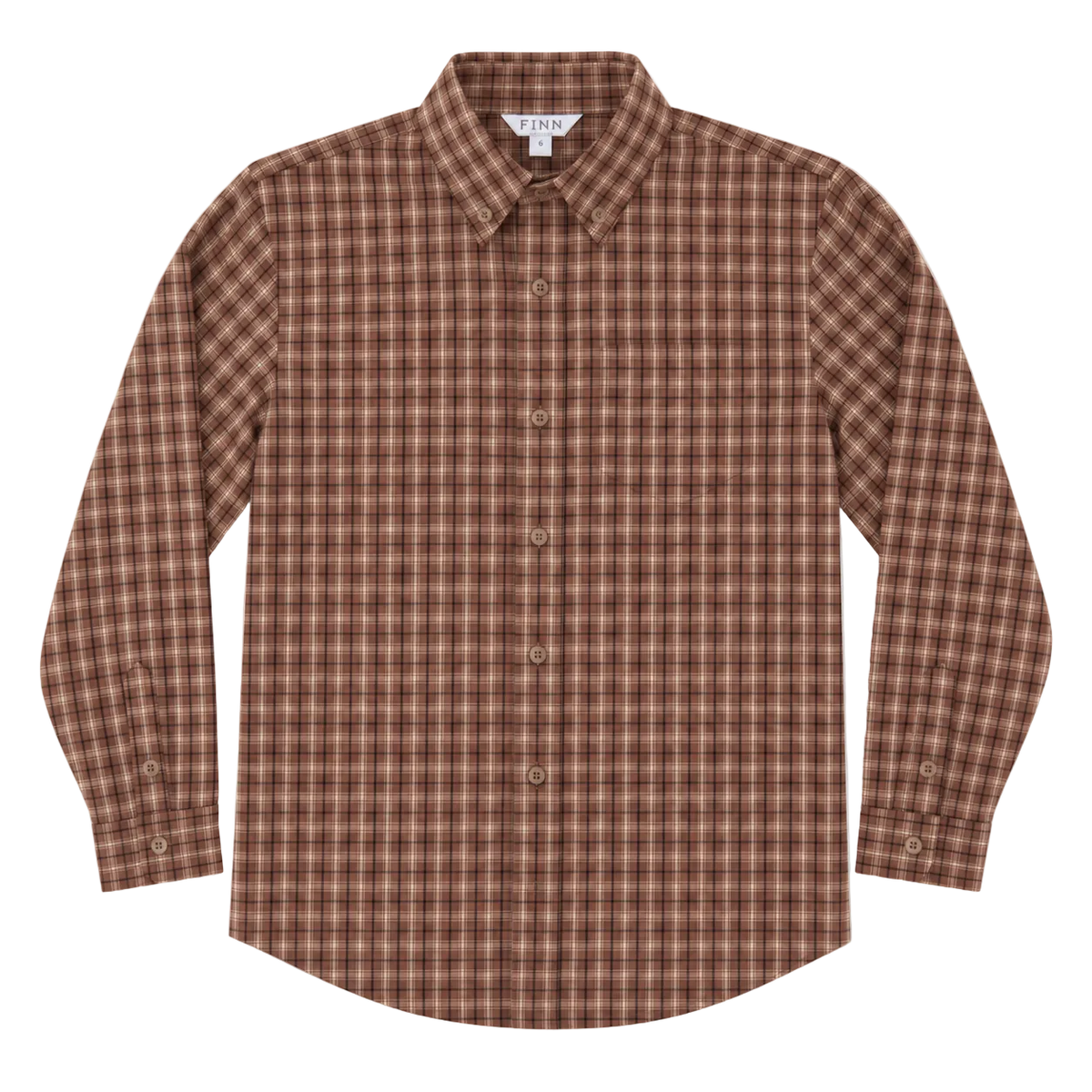 Pierfront Buttondown - Saddle Plaid