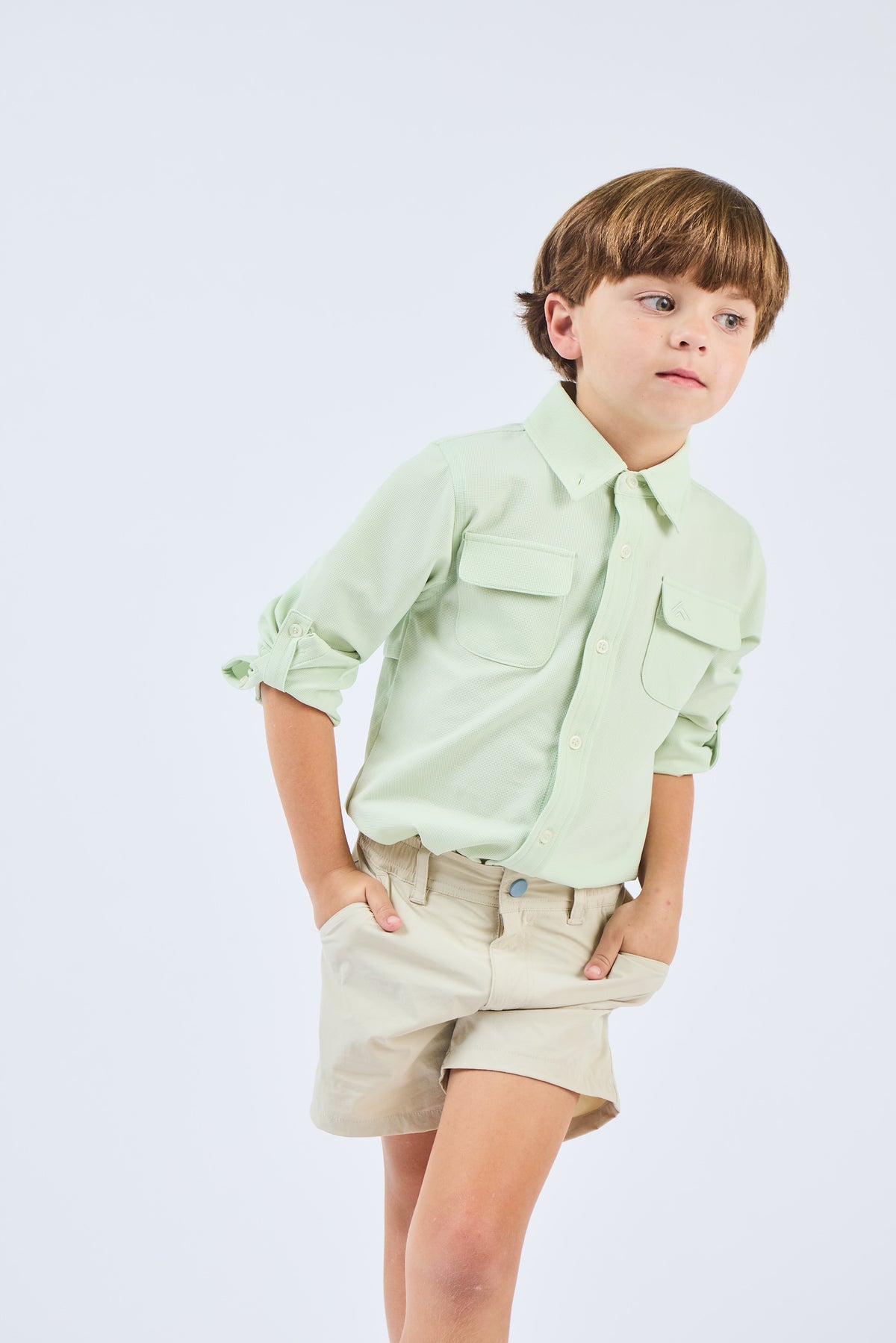 Back Cast Button Down - Seafoam