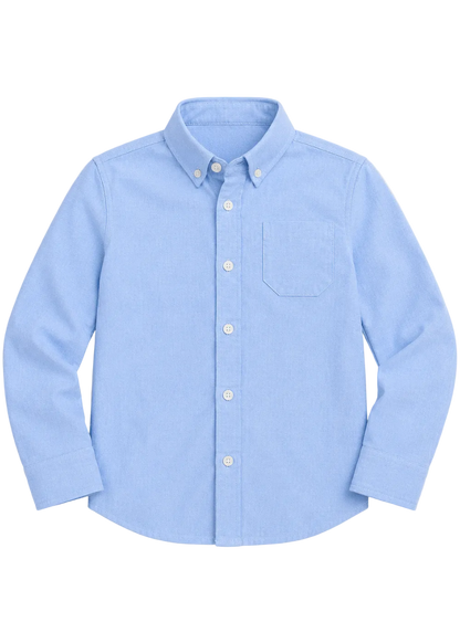 Porch to Pond Buttondown - Flats Blue