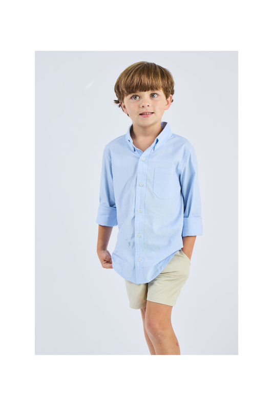 Porch to Pond Buttondown - Flats Blue