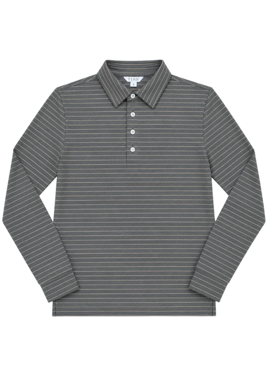 Mariner Long Sleeve Polo - Greystone