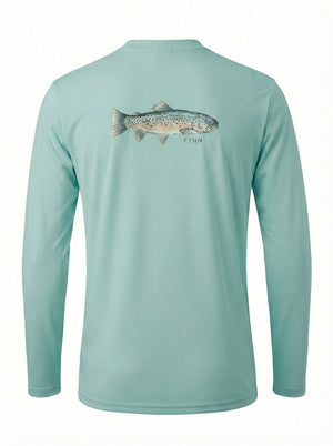 Tidal Tech Tee Long Sleeve - Brown Trout